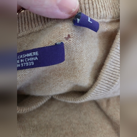 Club Room Estate Cashmere Mens V Neck Sweaters - Picture 3 of 9